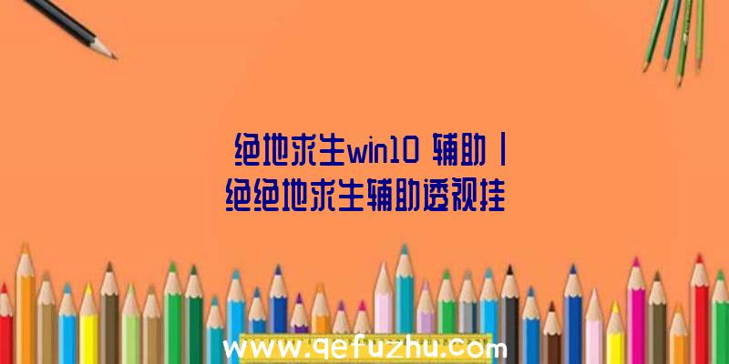 「绝地求生win10
